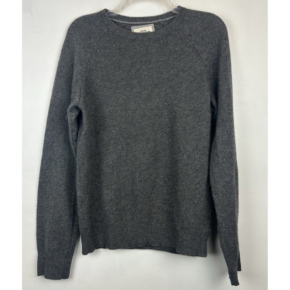Old Navy Cashmere Sweater Mens Small Gray Soft Cozy Capsule Minimalist